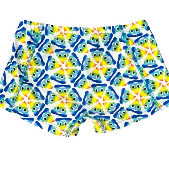 Crazy Pants Emoji Poop Cheer Dance Spandex Shorts Youth Small - Picture 4 of 4